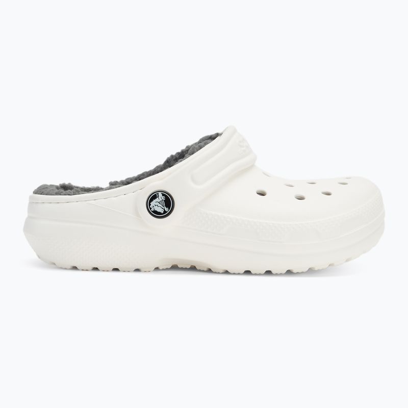 Dětské nazouváky  Crocs Classic Lined Clog Kids white/grey 3