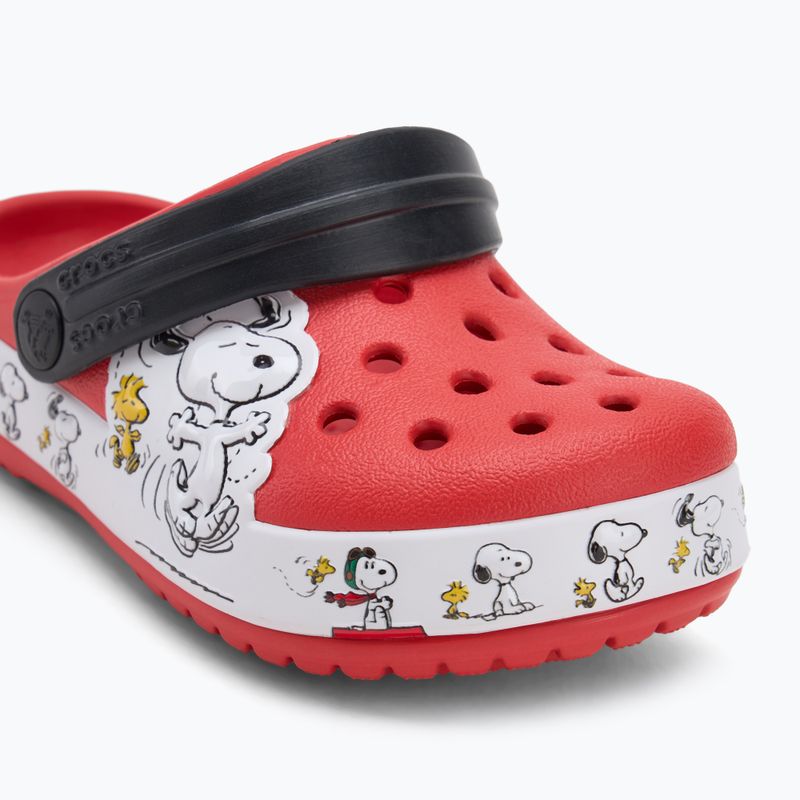 Dětské nazouváky Crocs Fun Lab Snoopy Woodstock Clog Toddler flame 8