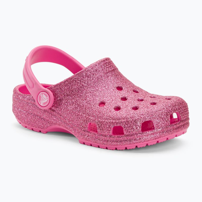 Dětské žabky Crocs Classic Glitter Clog pink lemonade 2