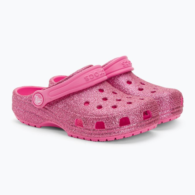 Dětské žabky Crocs Classic Glitter Clog pink lemonade 5