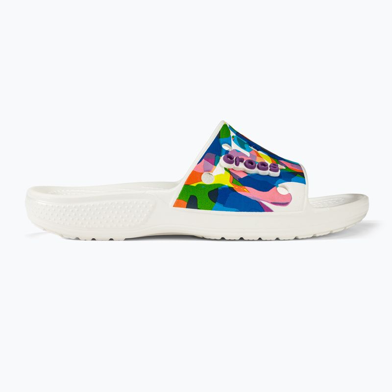 Nazouváky  Crocs Classic Crocs Bubble Block Slide white/multi 2