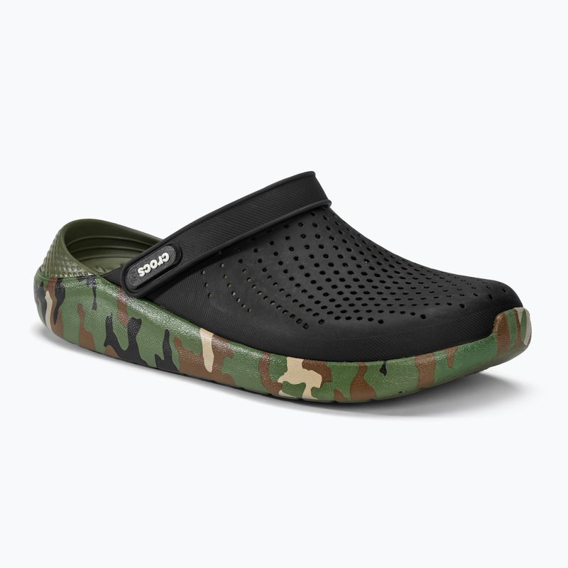 Nazouváky  Crocs LiteRide Printed Camo Clog black/multi 2