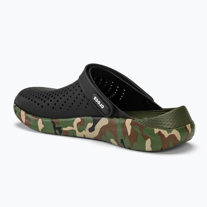 Nazouváky  Crocs LiteRide Printed Camo Clog black/multi 4