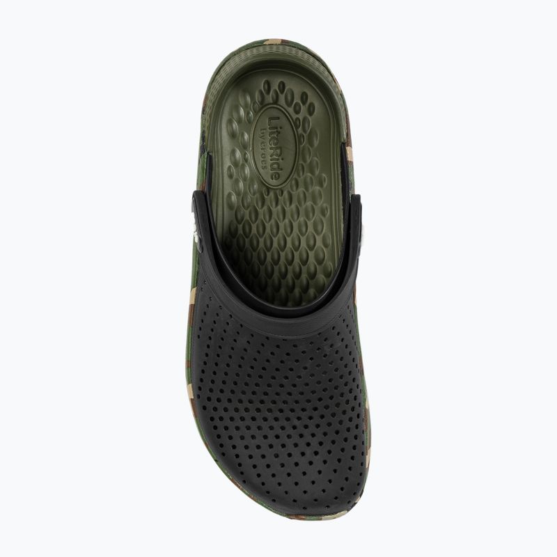 Nazouváky  Crocs LiteRide Printed Camo Clog black/multi 6
