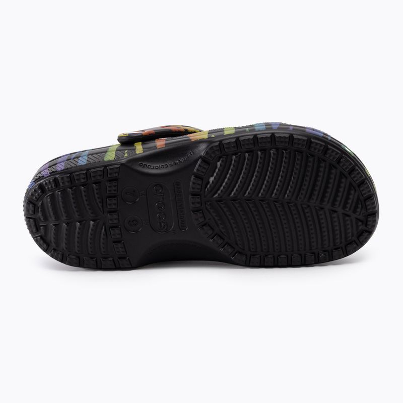 Dámské žabky Crocs Classic Seasonal Printed zebra rainbow 5