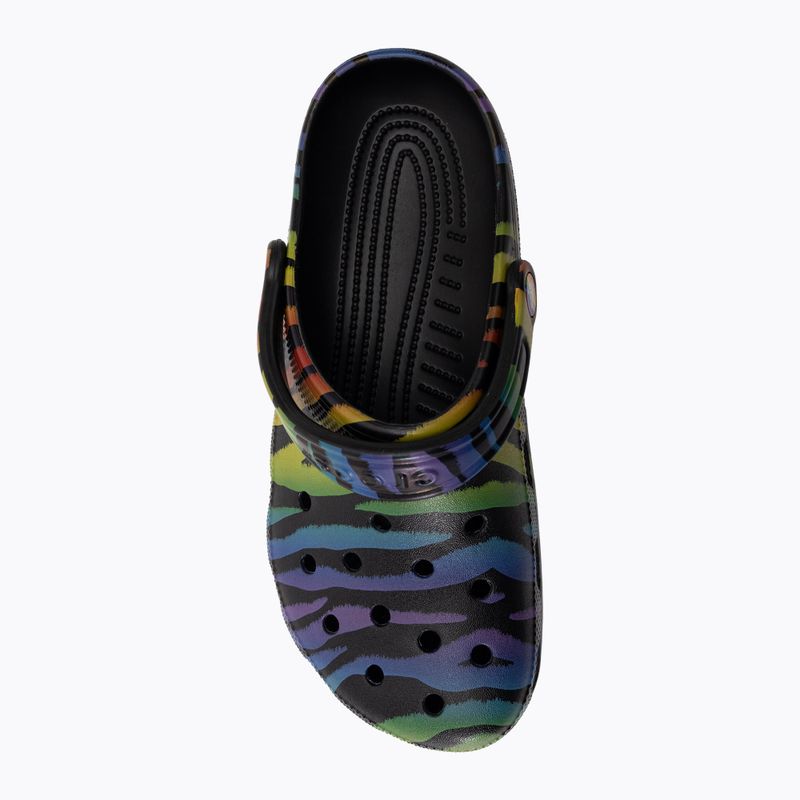 Dámské žabky Crocs Classic Seasonal Printed zebra rainbow 6