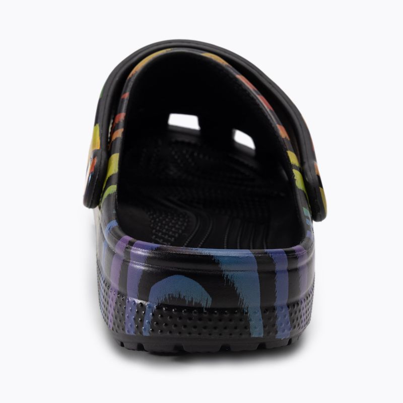 Dámské žabky Crocs Classic Seasonal Printed zebra rainbow 7