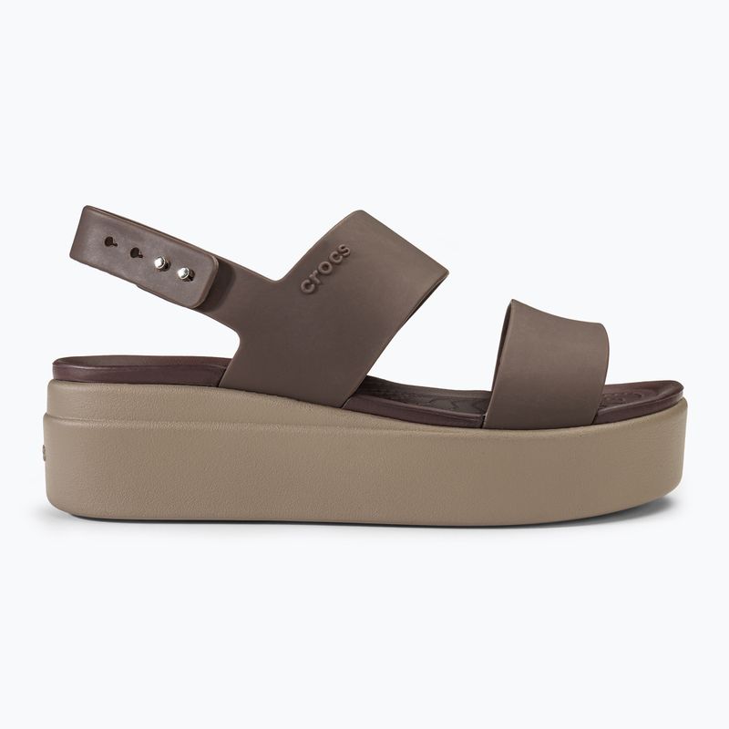 Dámské sandály Crocs Brooklyn Low Wedge mushroom/stucco 2