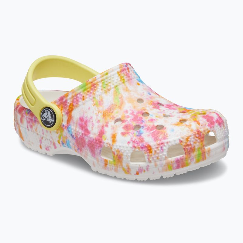 Dětské žabky Crocs Classic Tie-Dye Graphic Clog T white 206994-83B 11