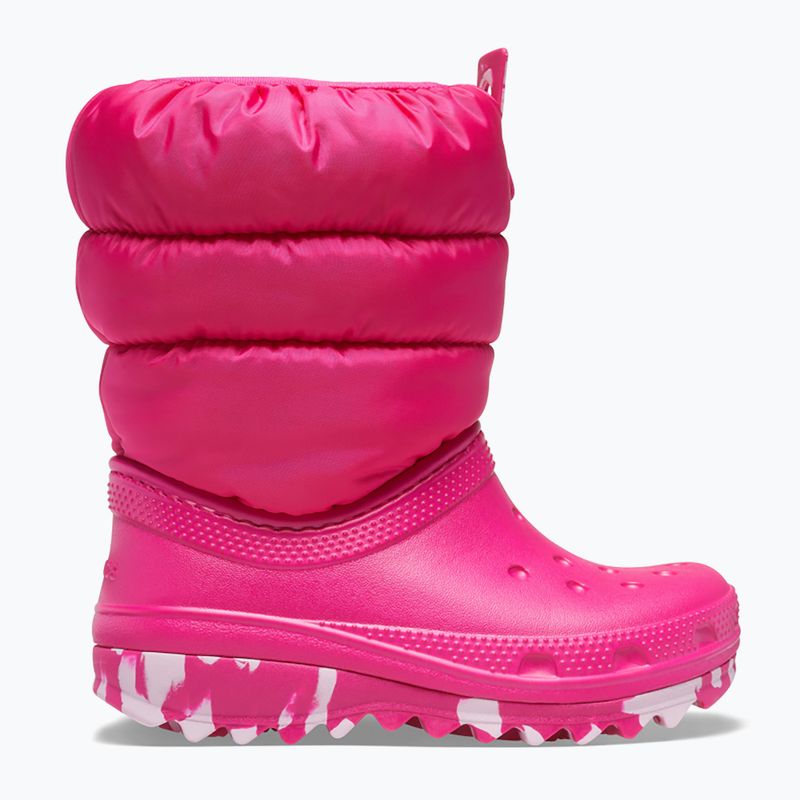 Juniorské sněhule Crocs Classic Neo Puff candy pink 9