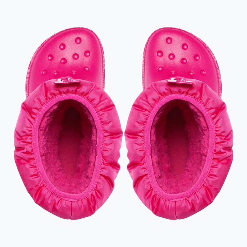 Juniorské sněhule Crocs Classic Neo Puff candy pink 11