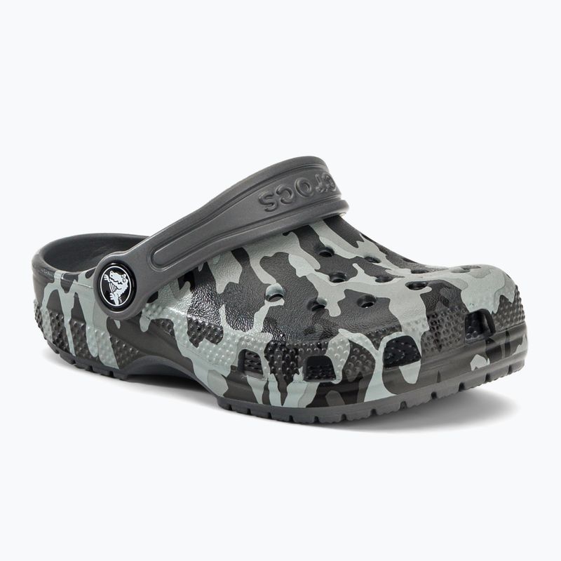 Crocs Classic Camo Clog T grey dětské žabky 207593-097