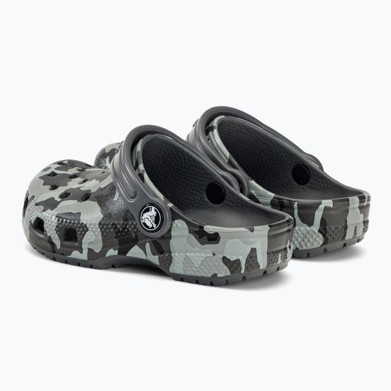 Crocs Classic Camo Clog T grey dětské žabky 207593-097 4