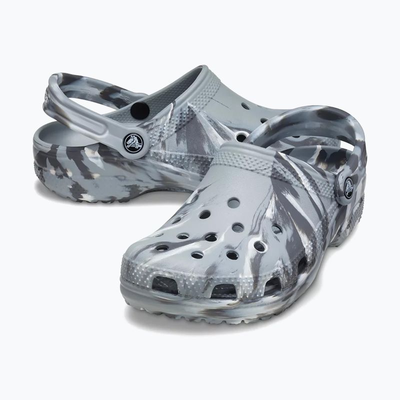 Nazouváky Crocs Classic Marbled Clog light grey/multi 3
