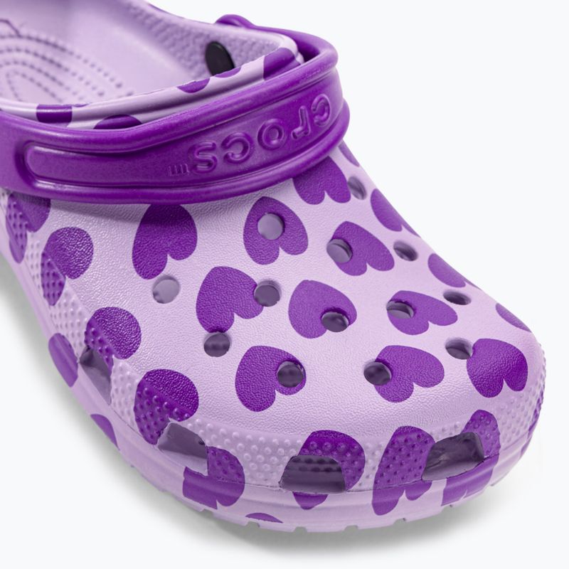 Dětské dřeváky Crocs Classic Easy Icon Clog levandulová 9