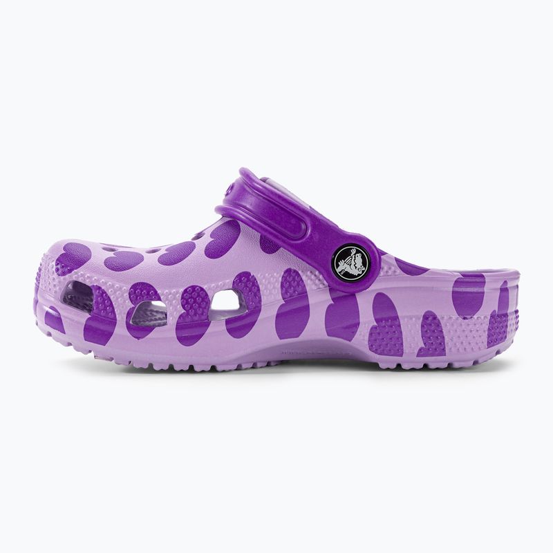 Dětské dřeváky Crocs Classic Easy Icon Clog levandulová 11
