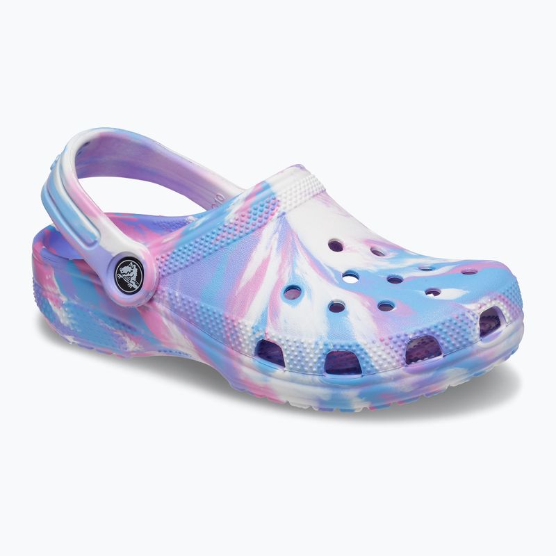 Dětské žabky Crocs Classic Marbled Clog K v barvě 207464-102 11