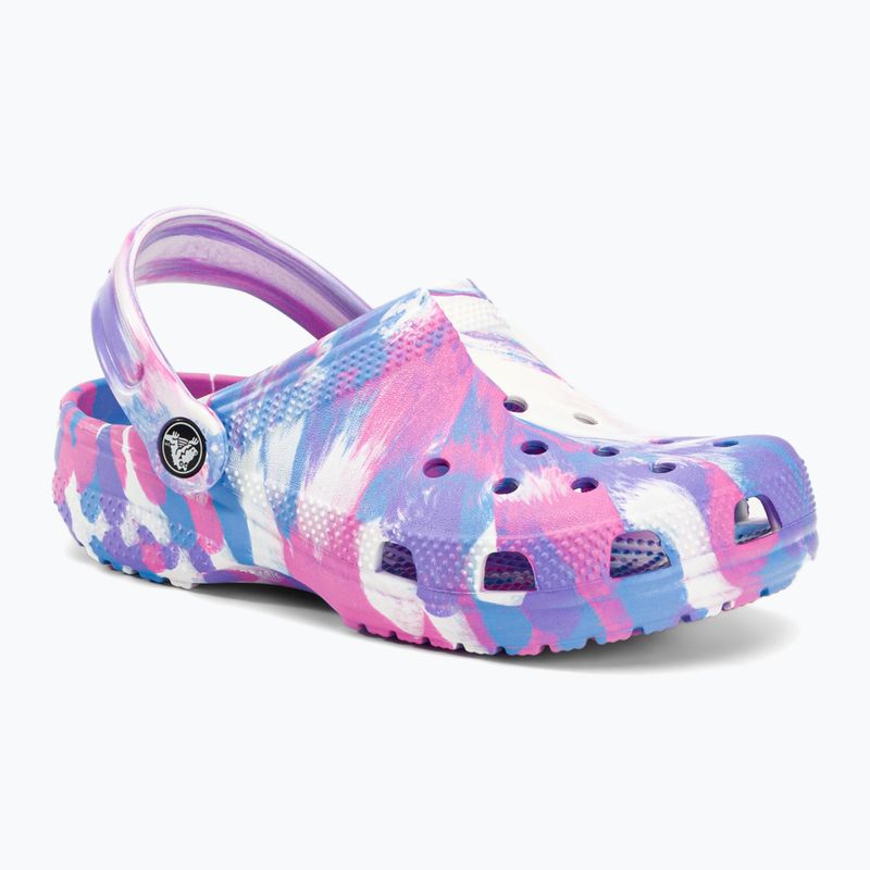 Dětské žabky Crocs Classic Marbled Clog K v barvě 207464-102 2