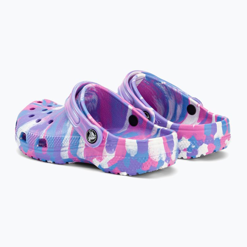 Dětské žabky Crocs Classic Marbled Clog K v barvě 207464-102 4