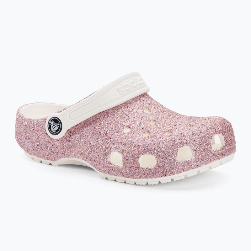 Dětské žabky Crocs Classic Glitter Clog white/rainbow