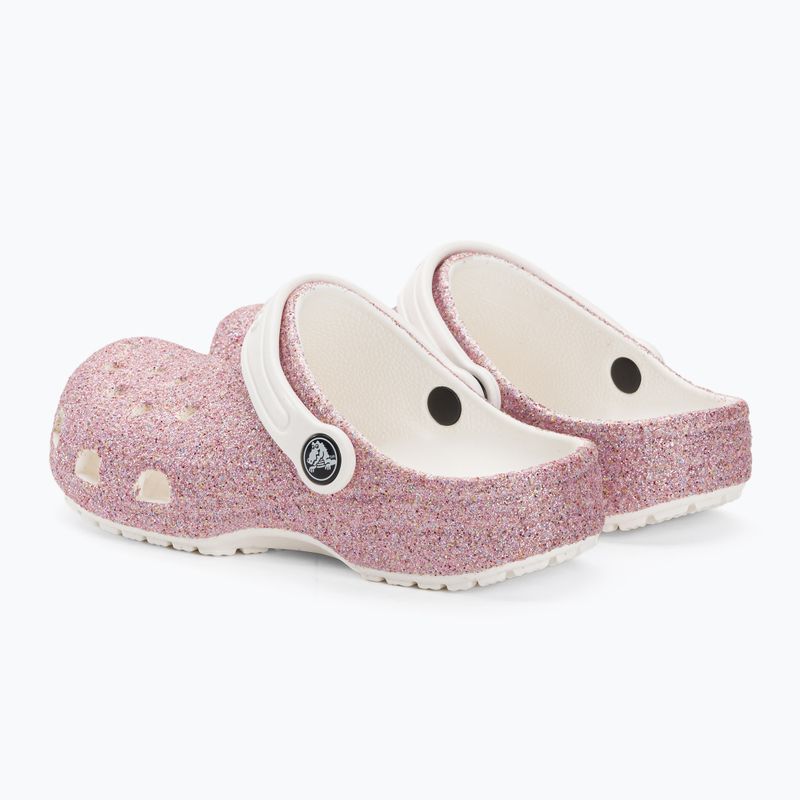 Dětské žabky Crocs Classic Glitter Clog white/rainbow 5