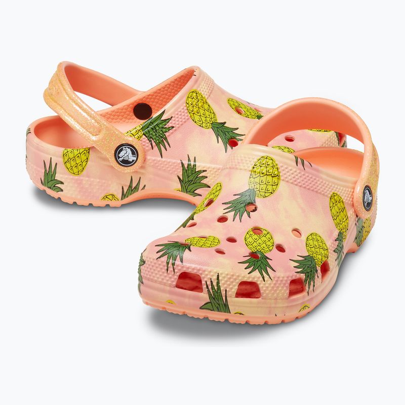 Dětské žabky Crocs Classic Pool Party Clog K orange 207826-83E 16