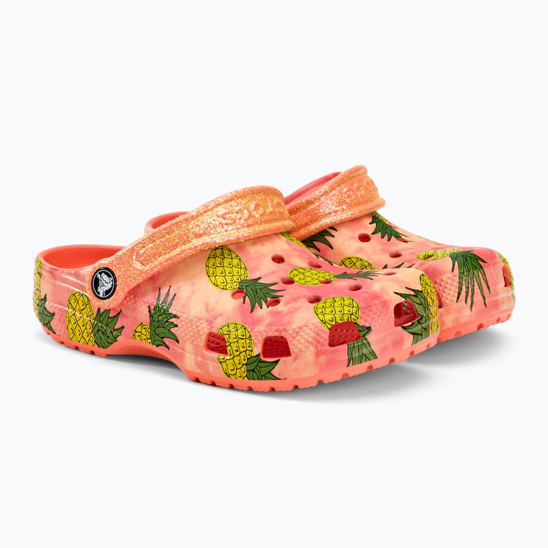 Dětské žabky Crocs Classic Pool Party Clog K orange 207826-83E 5