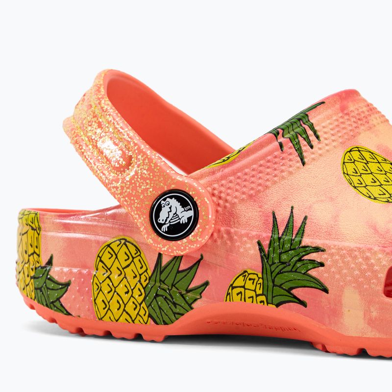 Dětské žabky Crocs Classic Pool Party Clog K orange 207826-83E 9