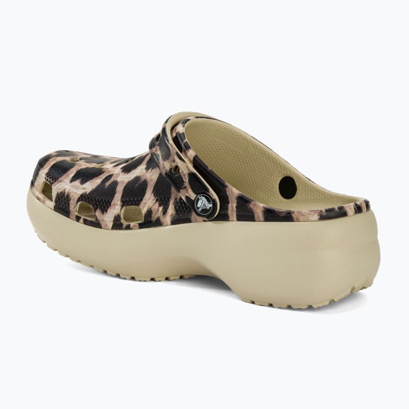 Dámské nazouváky   Crocs Classic Platform Animal Remix bone/leopard 4
