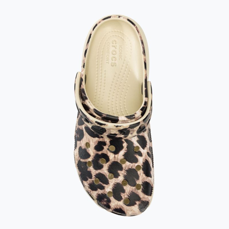 Dámské nazouváky   Crocs Classic Platform Animal Remix bone/leopard 6