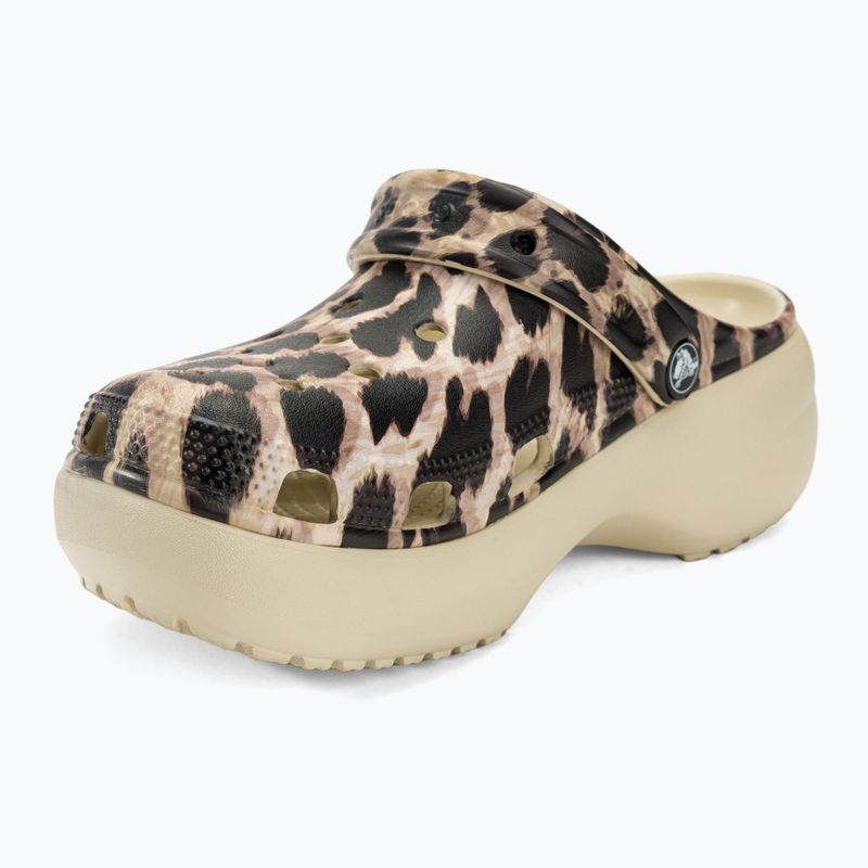 Dámské nazouváky   Crocs Classic Platform Animal Remix bone/leopard 8