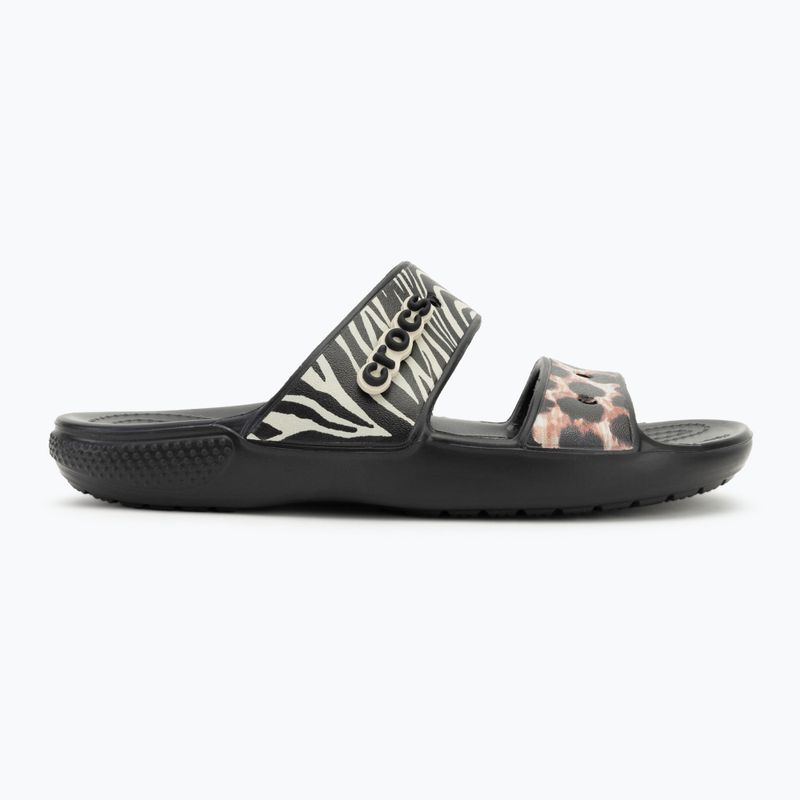 Nazouváky Crocs Classic Animal Remix Slide black/multi 2