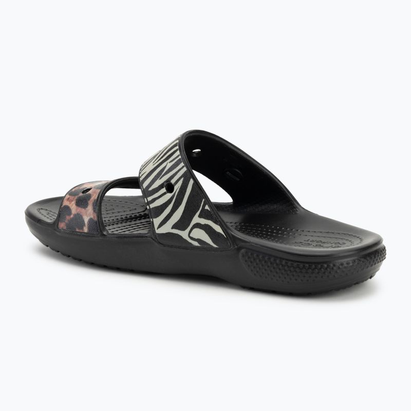 Nazouváky Crocs Classic Animal Remix Slide black/multi 3