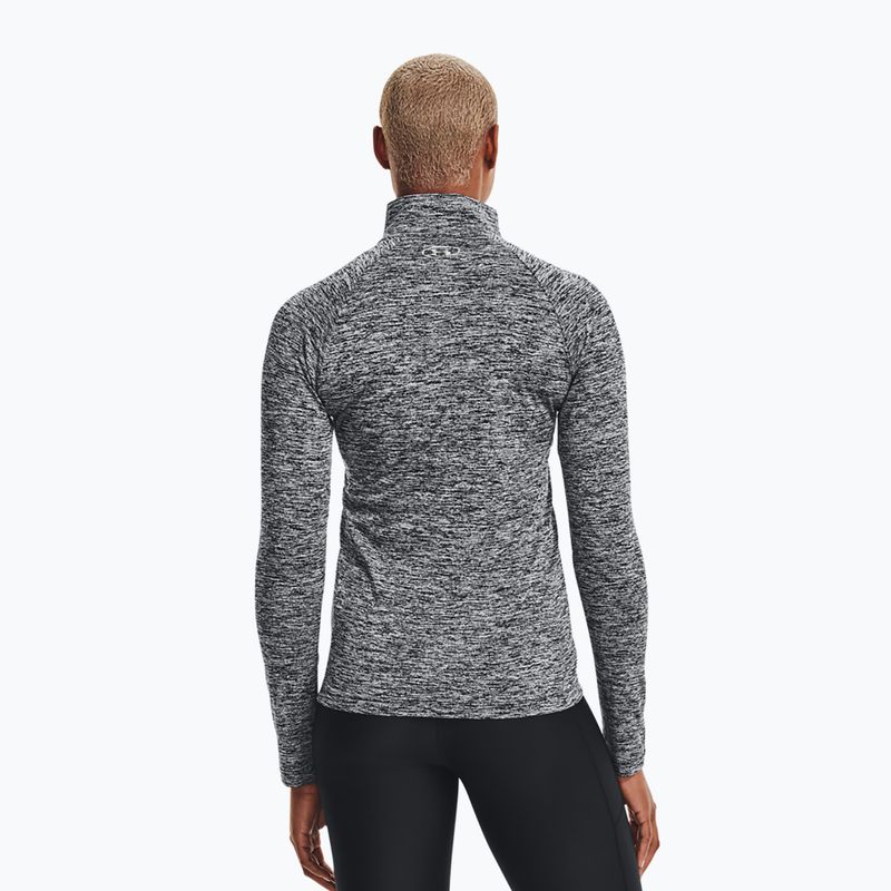 Dámská mikina Under Armour Tech 1/2 Zip - Twist black/black/metallic silver 2