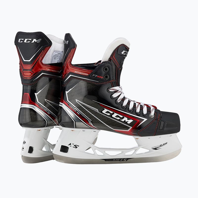 Pánské hokejové brusle CCM JetSpeed FT490 SR D black 4