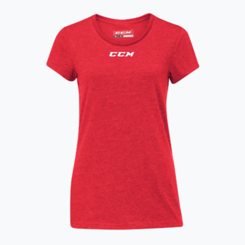 Dámské tričko CCM Crew Neck SR červené