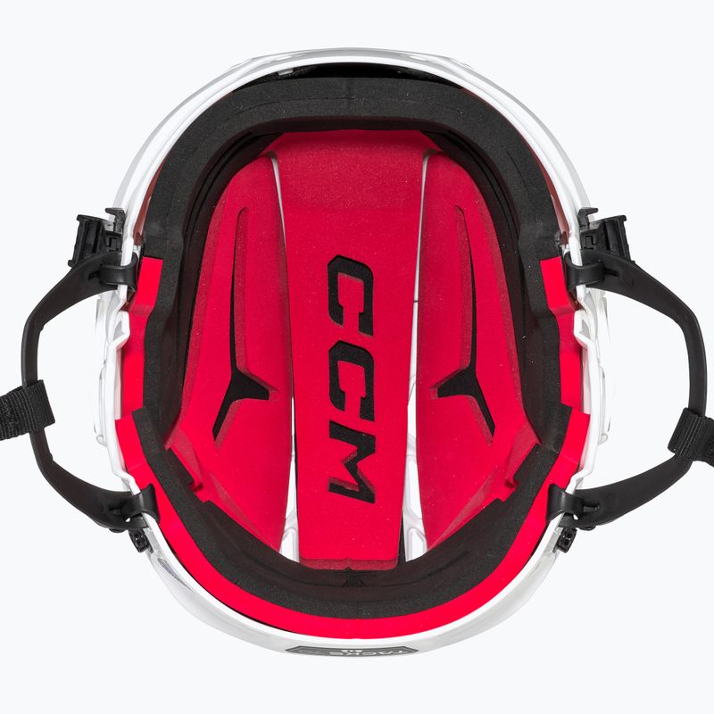 Dětská hokejová helma CCM Tacks 70 Combo bílý 4109872 12