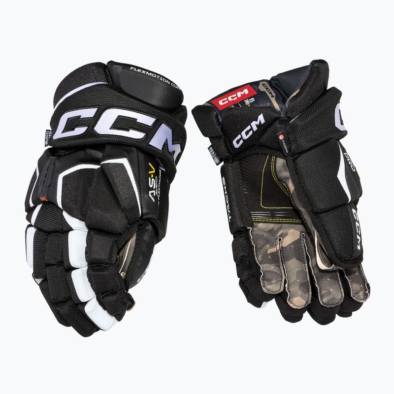 Hokejové rukavice  CCM Tacks AS-V Pro SR black/white 2