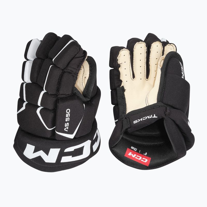 Dětské hokejové rukavice  CCM Tacks AS-550 YTH black/white