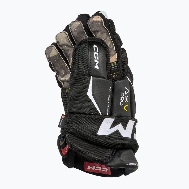 Dětské hokejové rukavice  CCM Tacks AS-V Pro YTH black/white 3