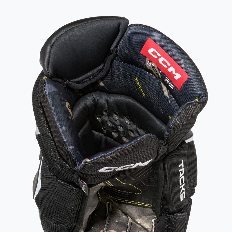 Dětské hokejové rukavice  CCM Tacks AS-V Pro YTH black/white 4
