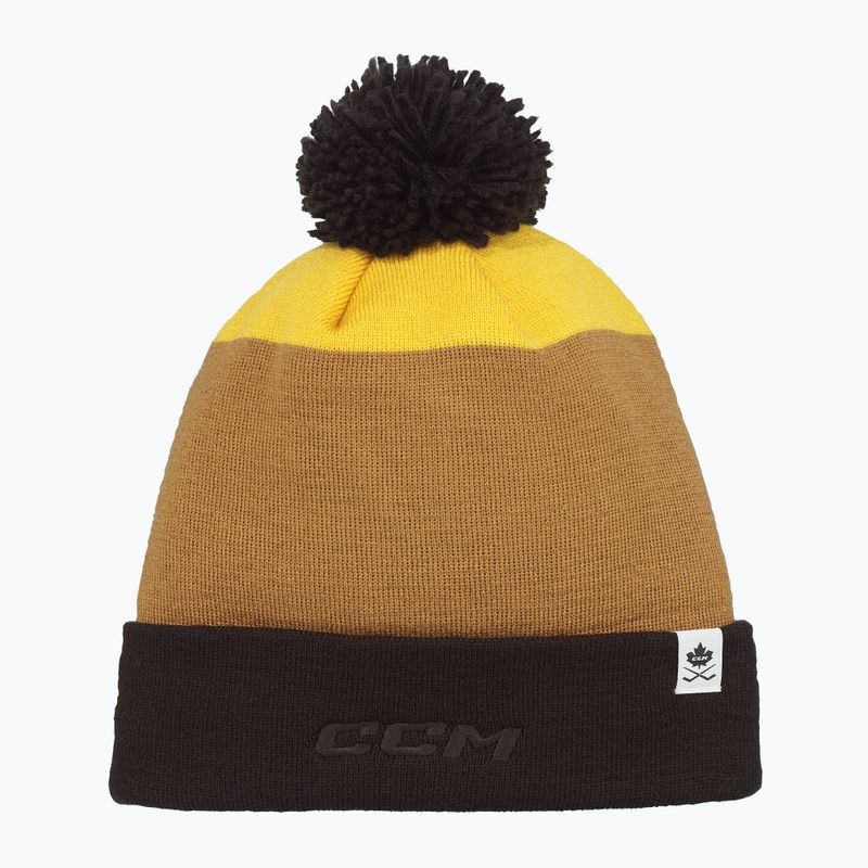 Zimní čepice CCM Pom Knit black