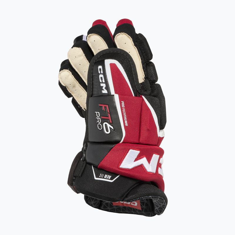 Dětské hokejové rukavice CCM JetSpeed FT6 Pro JR black/red/white 3