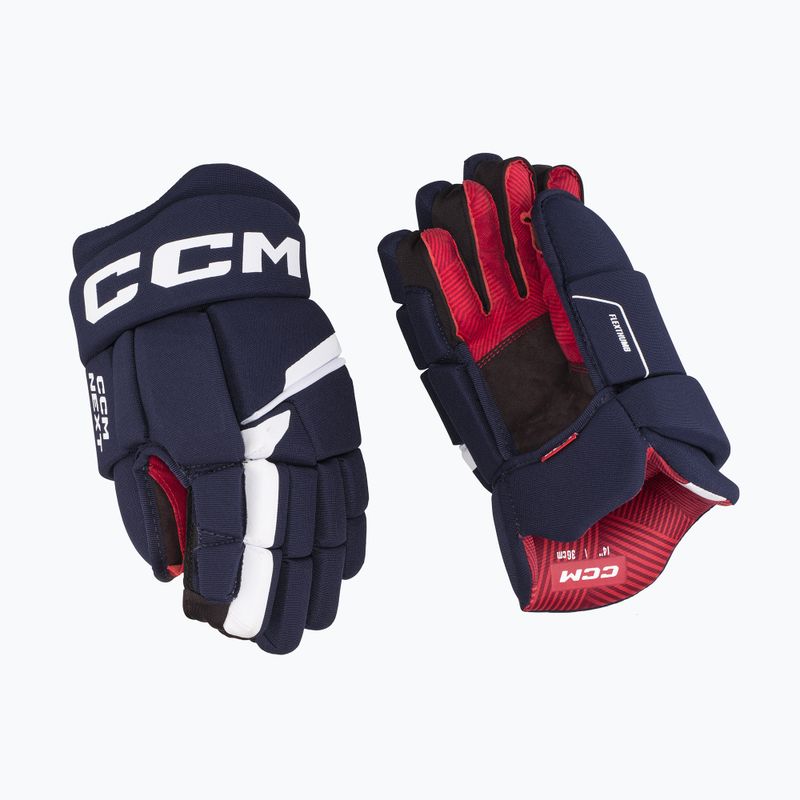 Dětské hokejové rukavice CCM Next JR navy/white 2