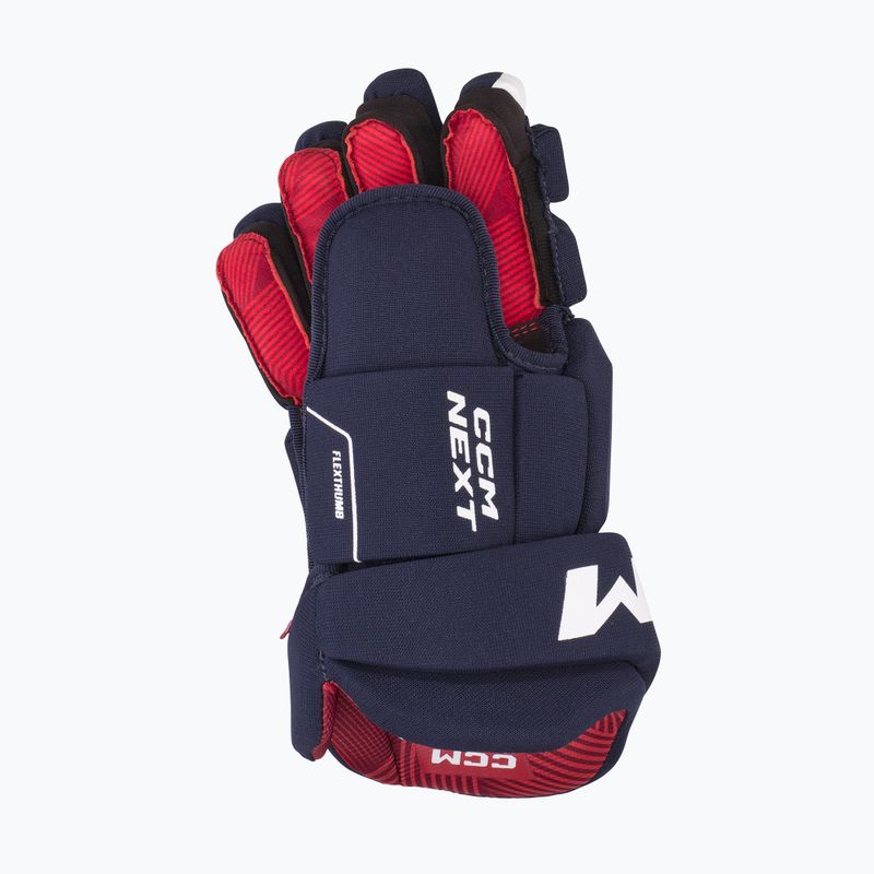 Dětské hokejové rukavice CCM Next JR navy/white 3
