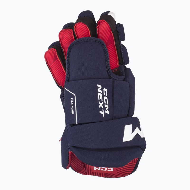 Dětské hokejové rukavice  CCM Next YTH navy/white 3