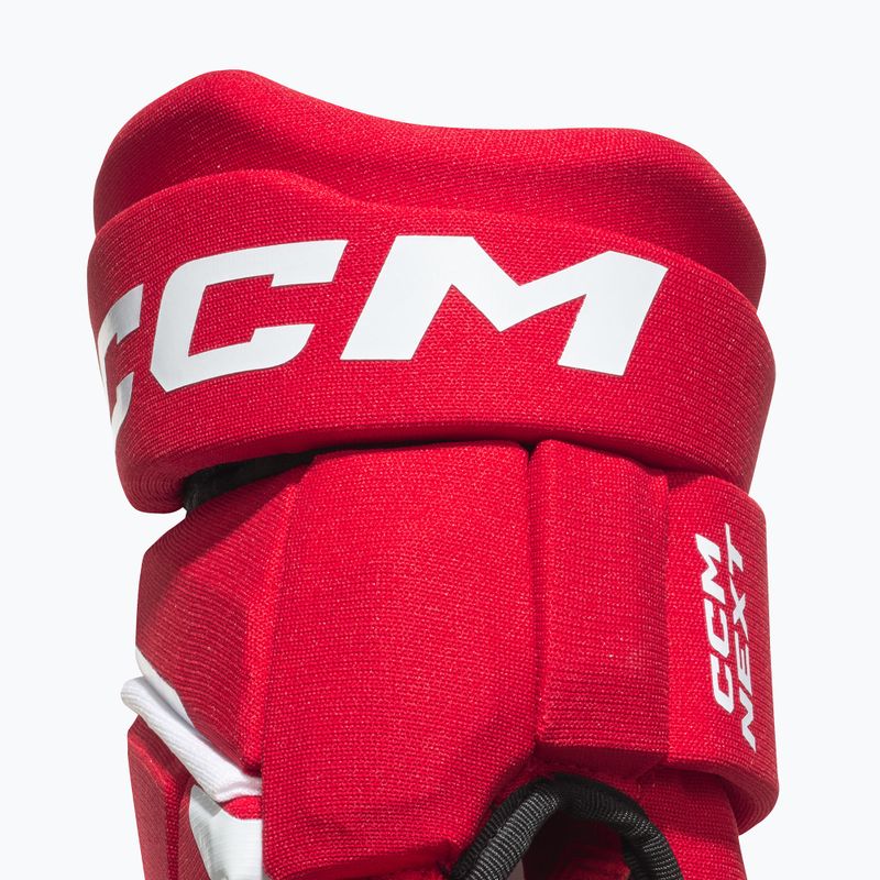 Dětské hokejové rukavice CCM Next JR red/white 4