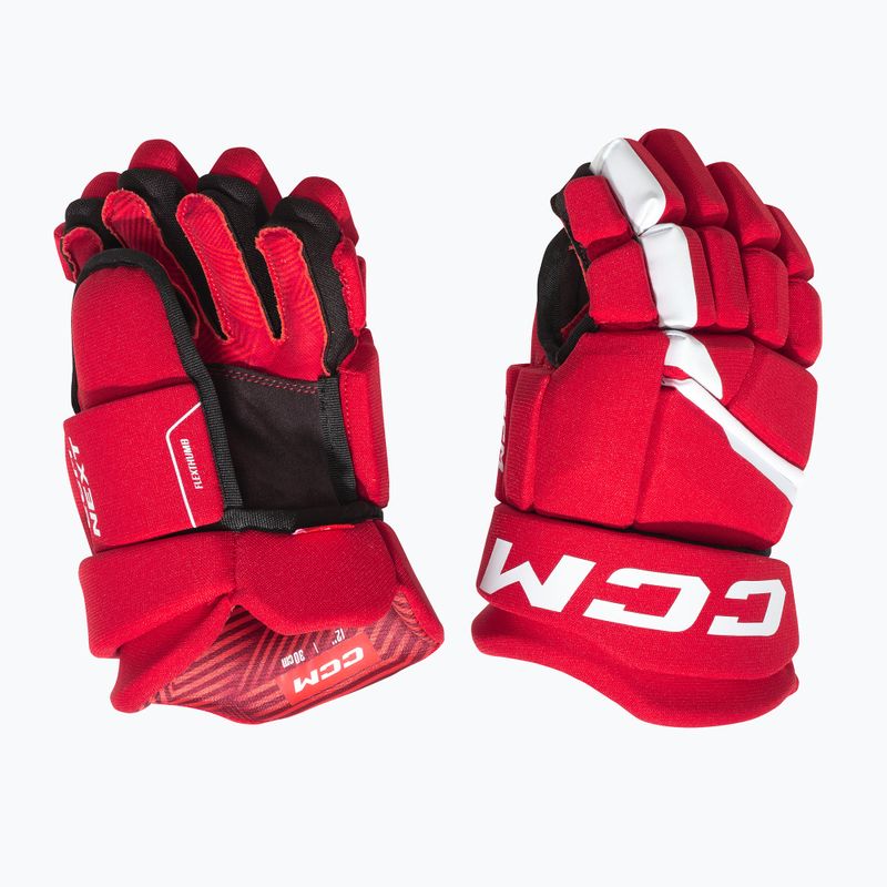 Dětské hokejové rukavice CCM Next YTH red/white