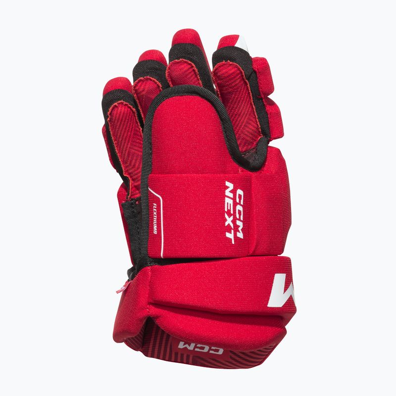 Dětské hokejové rukavice CCM Next YTH red/white 2