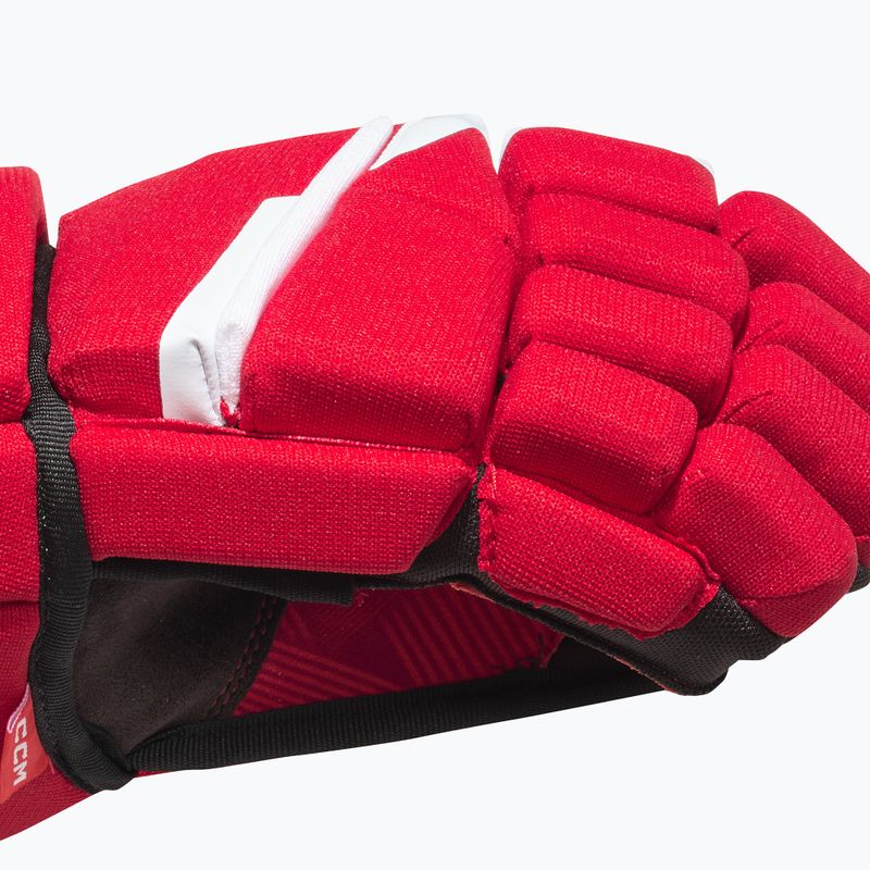 Dětské hokejové rukavice CCM Next YTH red/white 3
